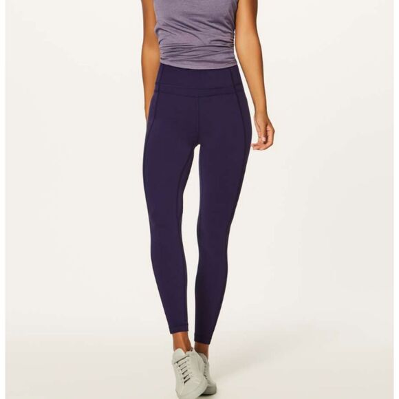 Women Lululemon Pushing Limits 7/8 Tight (Nulu 25") Aeon Size 4 - Picture 1 of 8